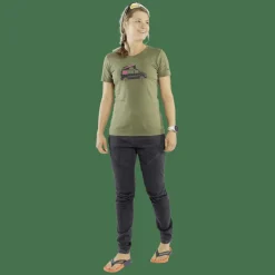 Graphic Cotton T-Shirt Damen