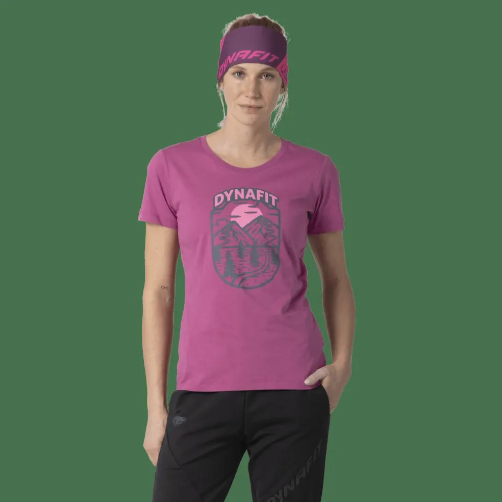 Graphic Cotton T-Shirt Damen