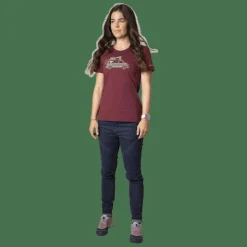 Graphic Cotton T-Shirt Damen