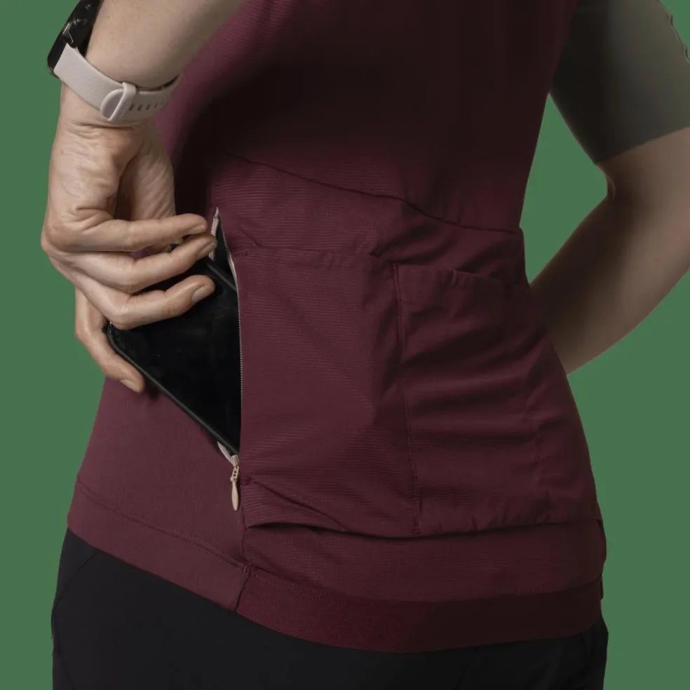 Ride Light Kurzarm Trikot 1/2 Zip Jersey Damen